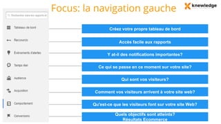 Focus: la navigation gauche
 