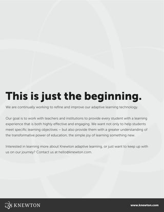 Knewton - Adaptive learning | PDF