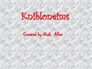 Knibloneims Created by Noah  Allen 