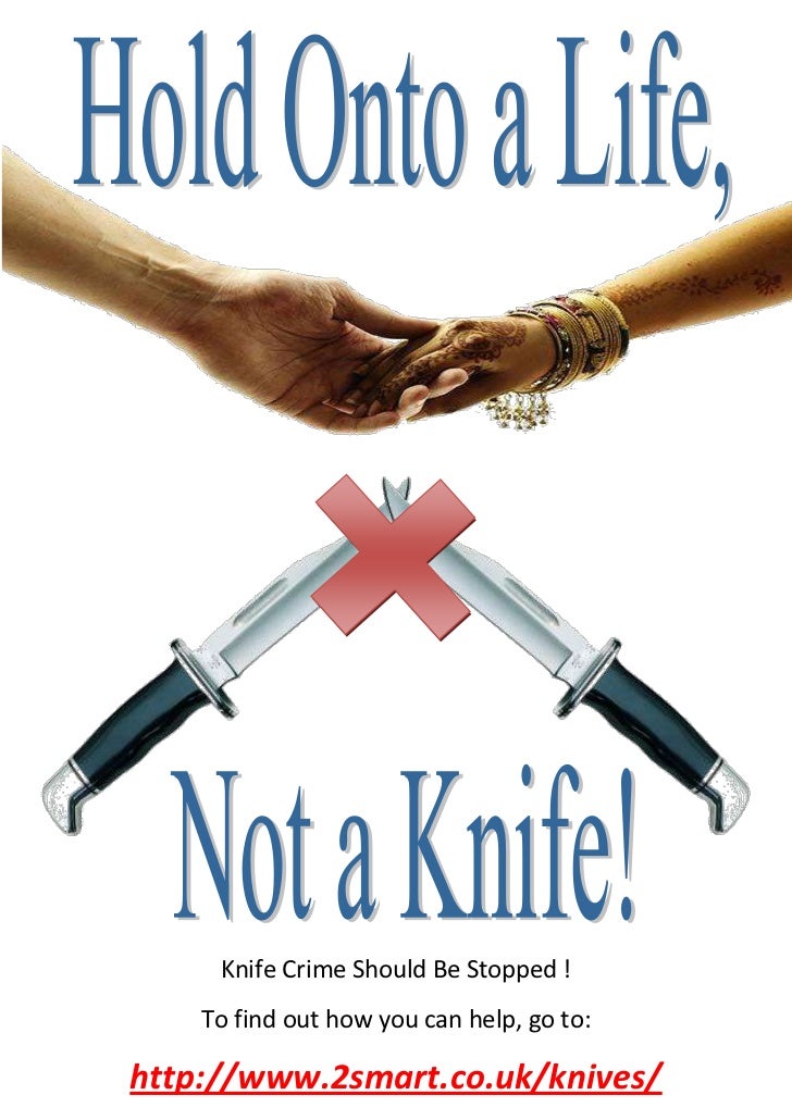 Knife crime poster