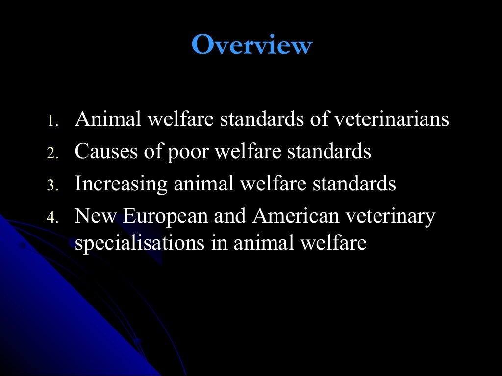 Advancing Animal Welfare Standards within the Veterinary Profession