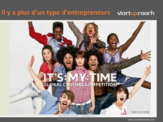 Il y a plus d’un type d’entrepreneurs




                  Tous droits réservés - SynOpp (c) –
                  Montréal 2010                         www.alaintheriault.com
 