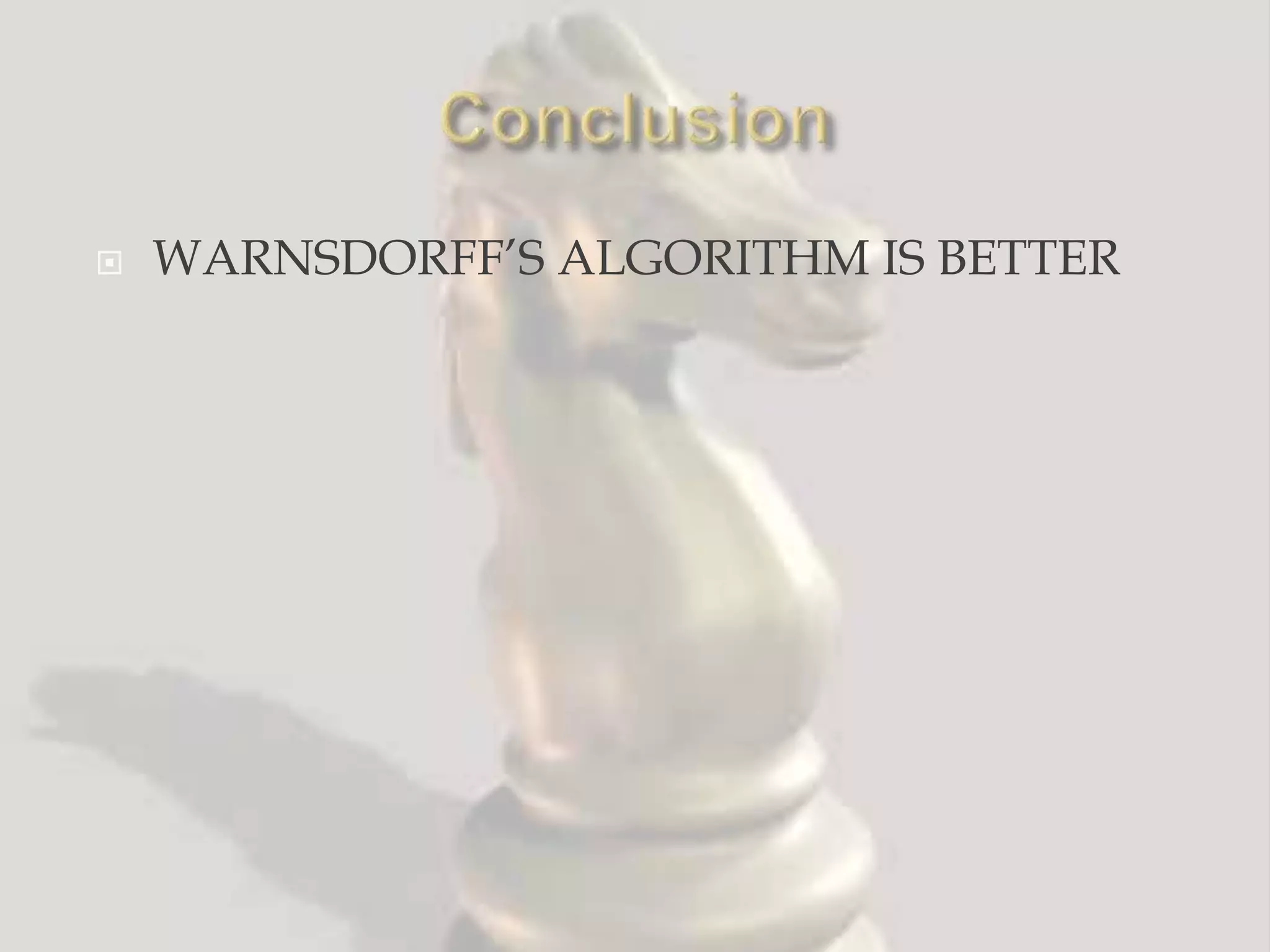 Mark the board at P with the current move numberReturn the marked board – each square will be marked with the move number on which it is visited.