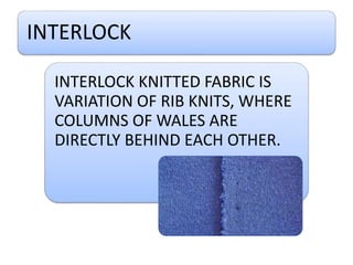 Knit febric classification | PPTX