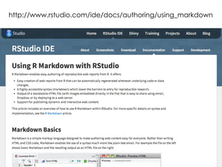 http://www.rstudio.com/ide/docs/authoring/using_markdown

 