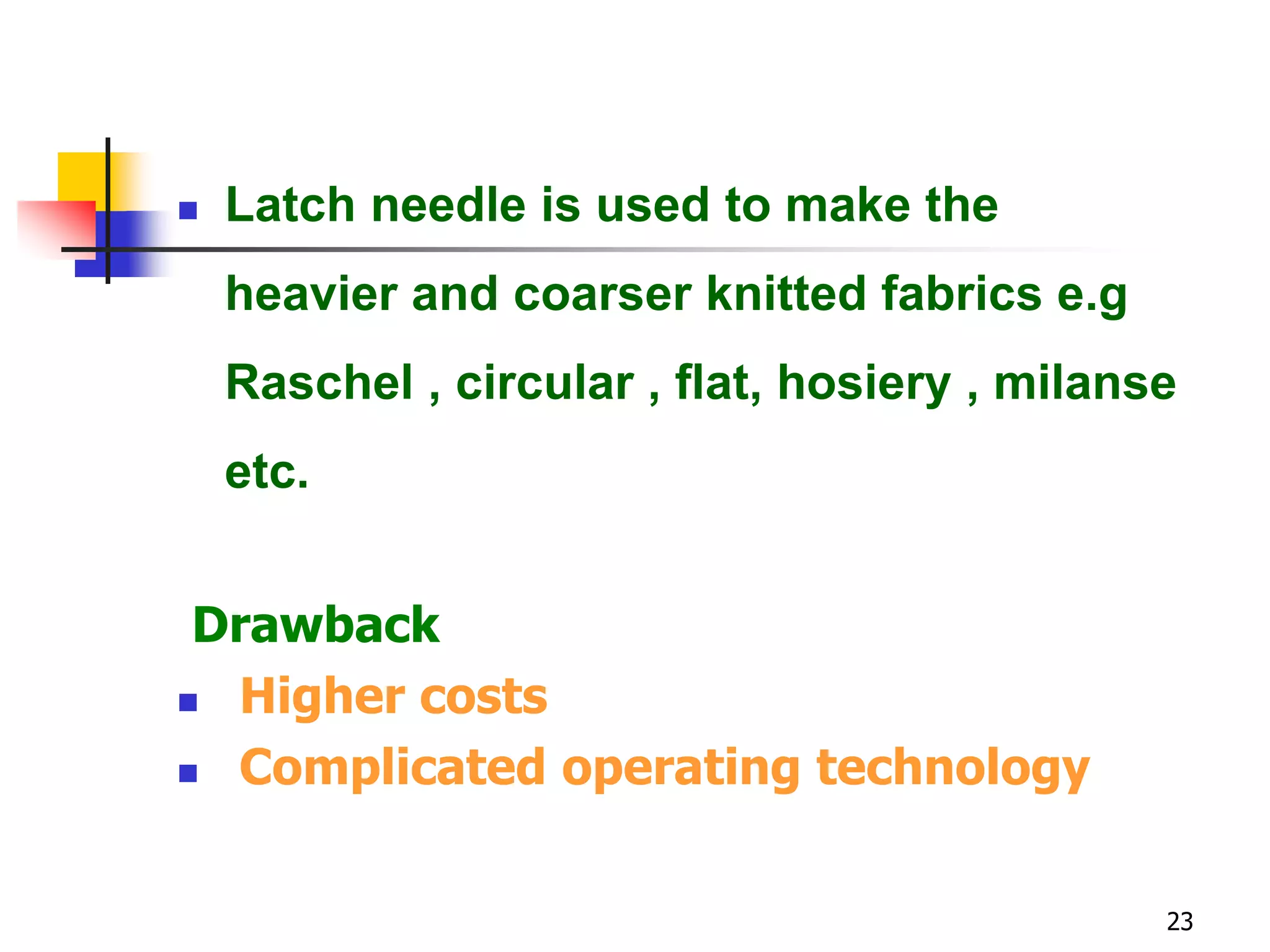 Knitting process and its Types | PPT
