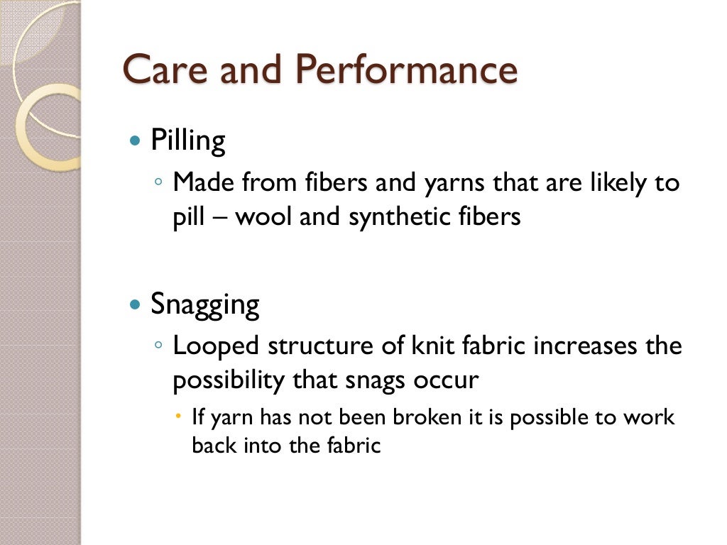 Knitted fabrics and their properties