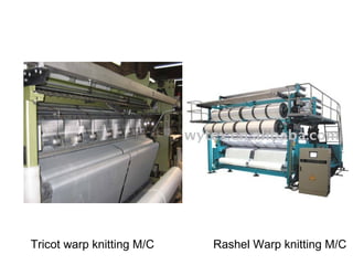 Tricot warp knitting M/C Rashel Warp knitting M/C
 