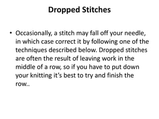 Knitting basics | PDF