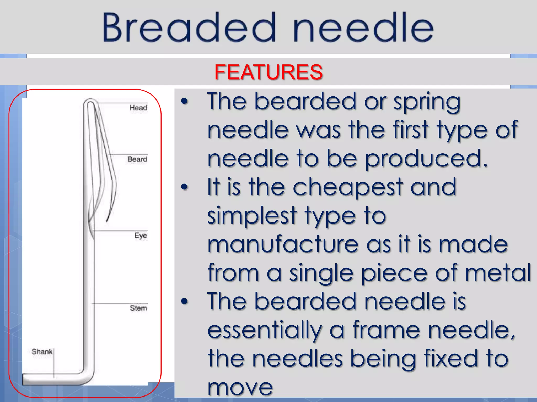 Knitting needles | PPTX