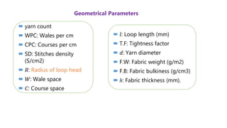 knittted fabric gometry1.ppt document pdf | PPT