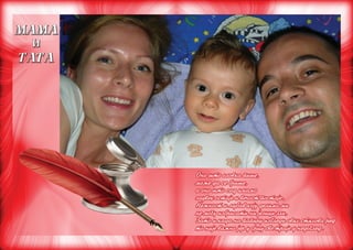 Ono {to olovka pi{e,
mo`e da se bri{e,
a ono {to sad imamo
zauvek ostaje i ve~ost postaje.
Ne`nost i qubav koju delimo mi
ne mogu izbrisati ni jezici zli,
Zato i kada na papiru izbledi ovih stihova red
to nije va`no jer u srcu sve traje u nedogled.

 