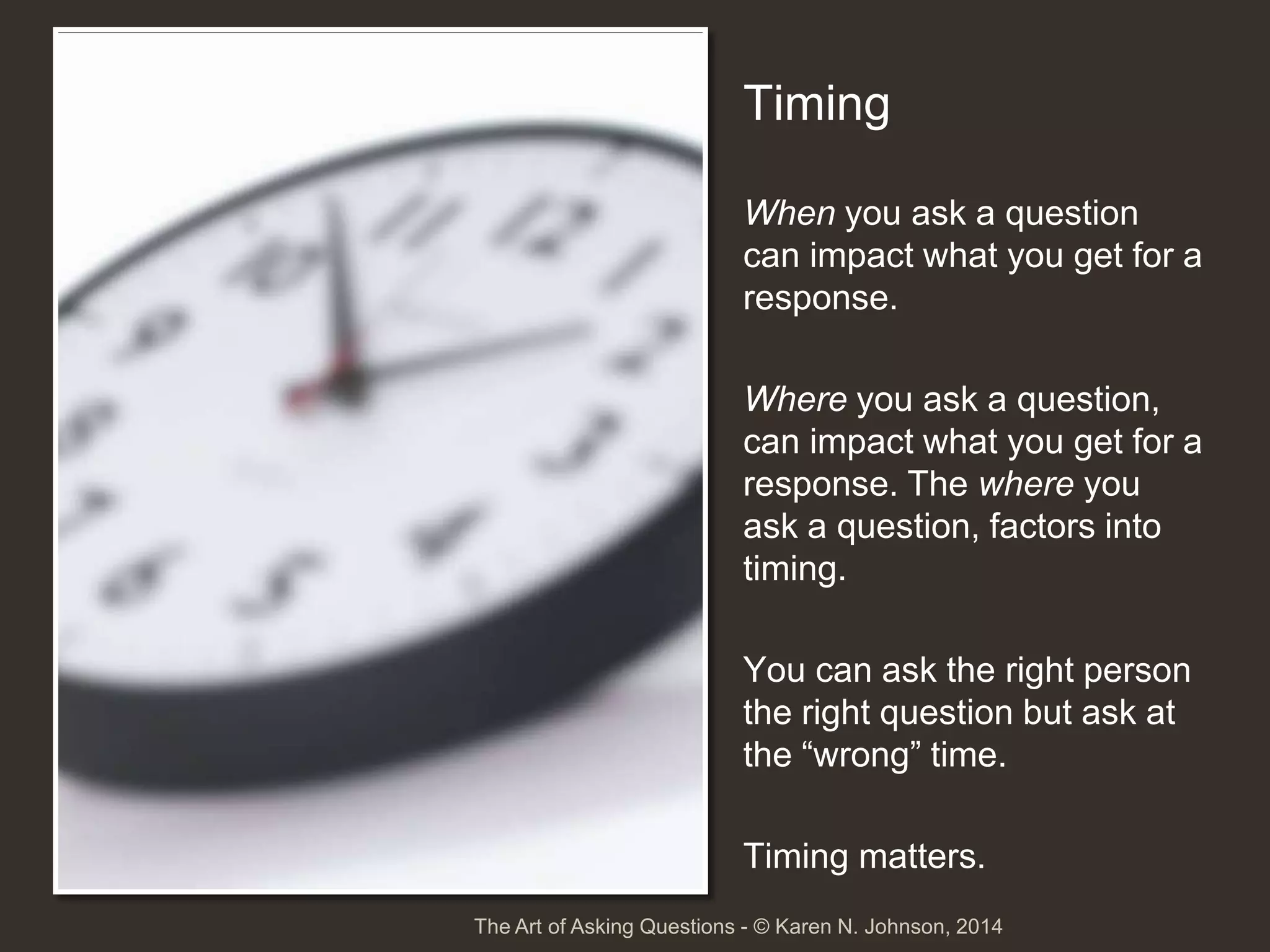 The Art of Asking Questions with Karen Johnson | PPTX