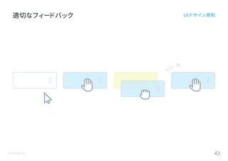 ©Astrolab Inc. 43
適切なフィードバック UIデザイン原則
Pi
 