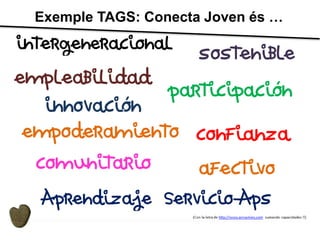 Exemple TAGS: Conecta Joven és … 
 