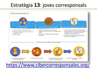 https://www.cibercorresponsales.org/
Estratègia 13: joves corresponsals
 
