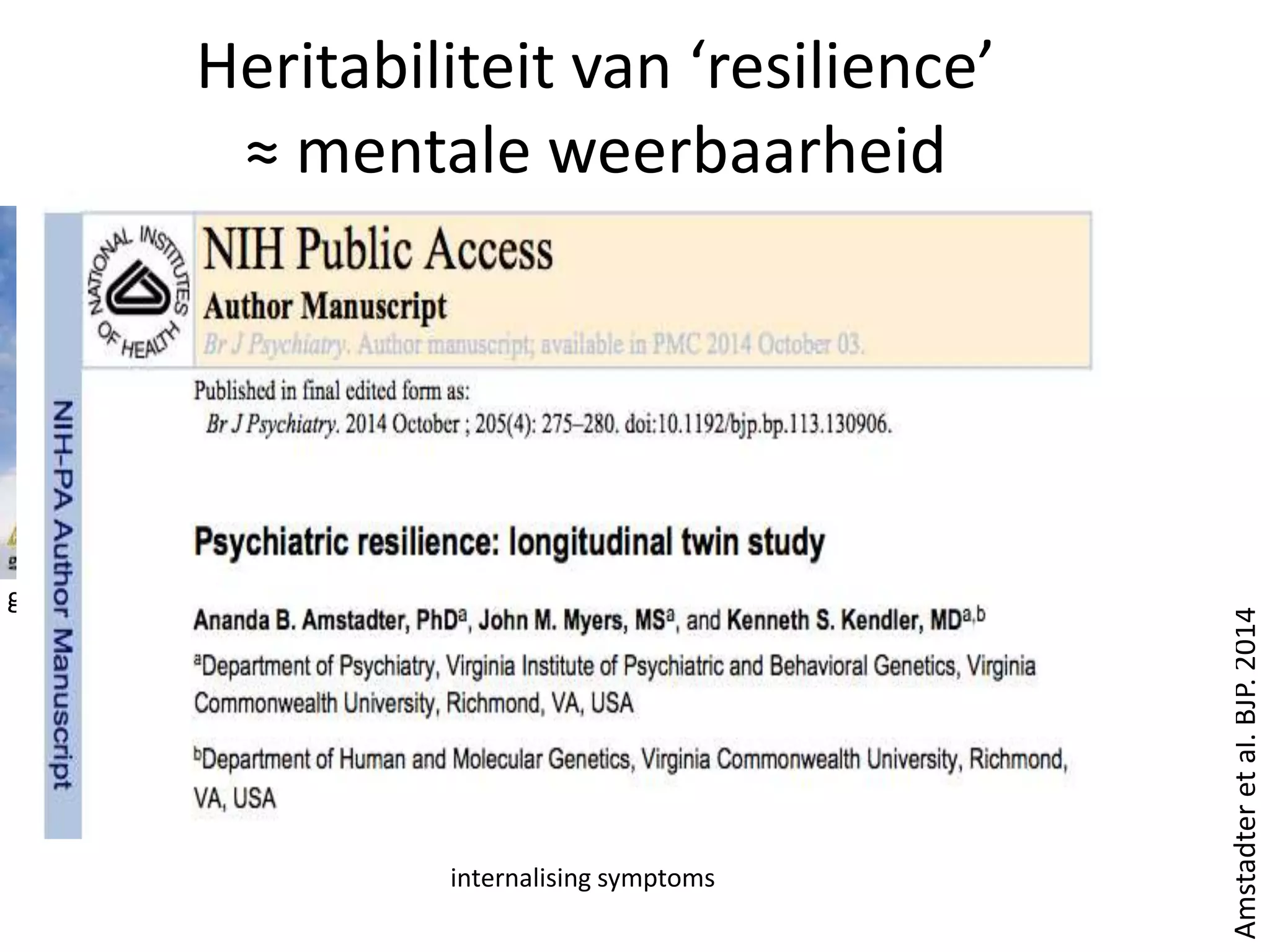 Neurobiologie van trauma en veerkracht | PPTX | Brain and Nervous