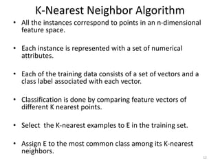 K Nearest Neighbors | PPTX