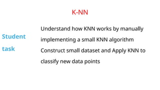 KNN (k nearest neighbour and how knn works | PPTX