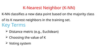 KNN (k nearest neighbour and how knn works | PPTX