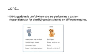 KNN Algorithm in Machine Learning.pptxbnnnnnmm | PPTX