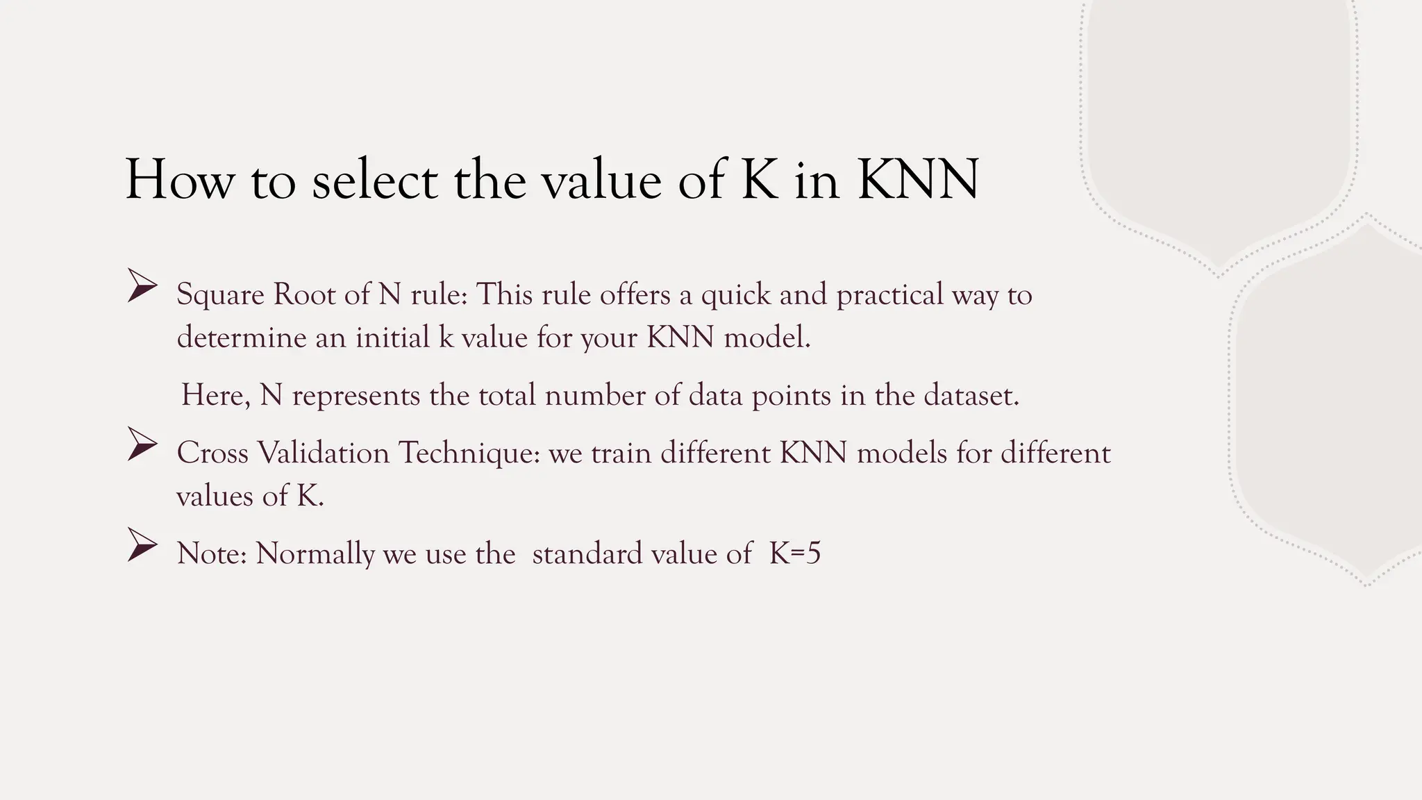 KNN Classificationwithexplanation and examples.pptx | Physics | Science