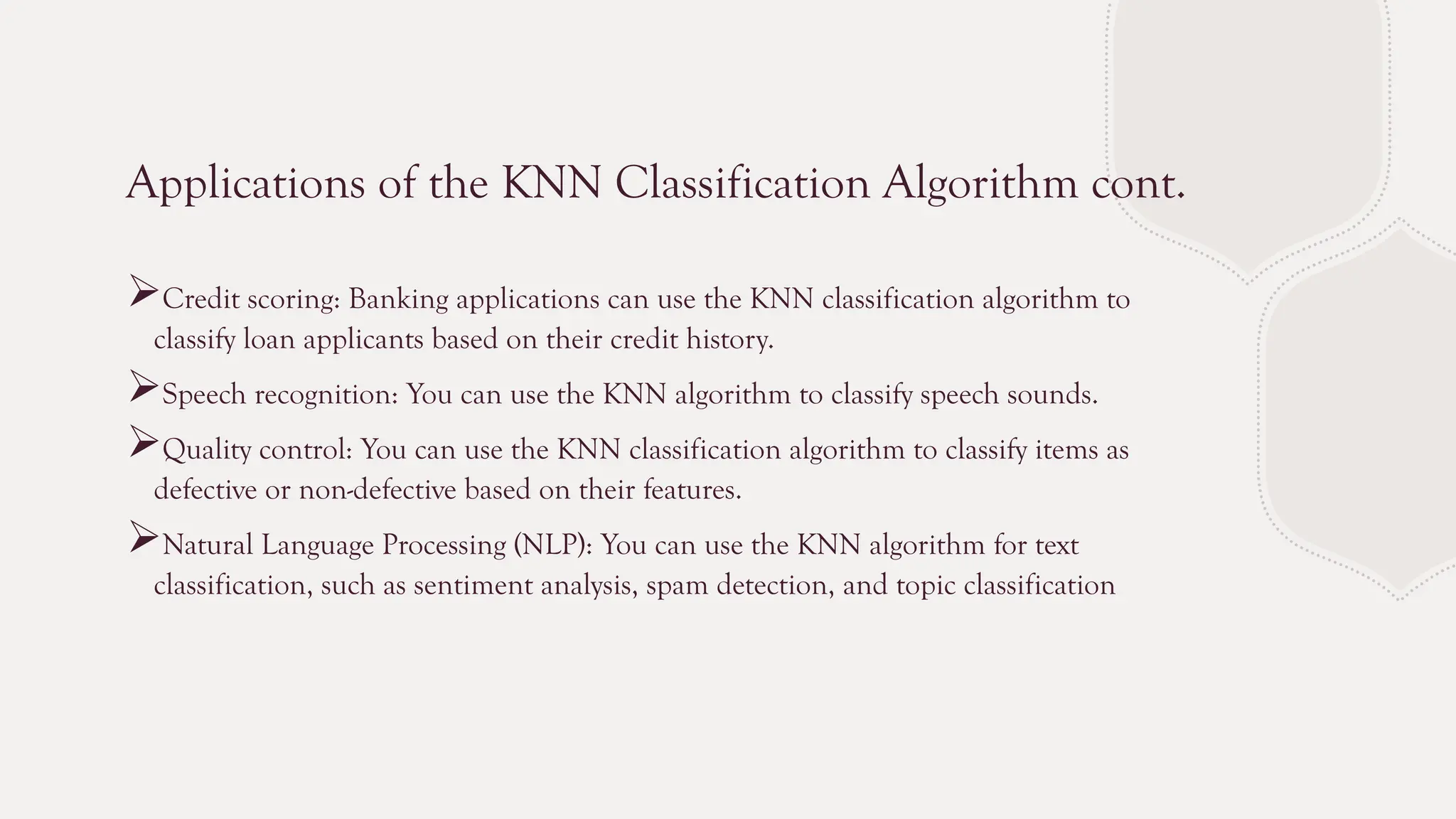 KNN Classificationwithexplanation and examples.pptx | Physics | Science