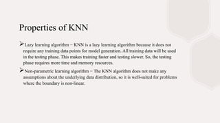 KNN Classificationwithexplanation and examples.pptx | Physics | Science