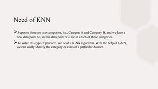 KNN Classificationwithexplanation and examples.pptx | Physics | Science