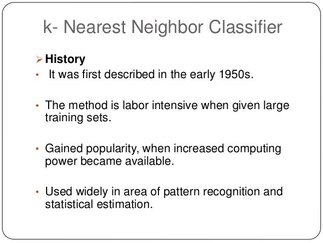 K-Nearest Neighbor Classifier