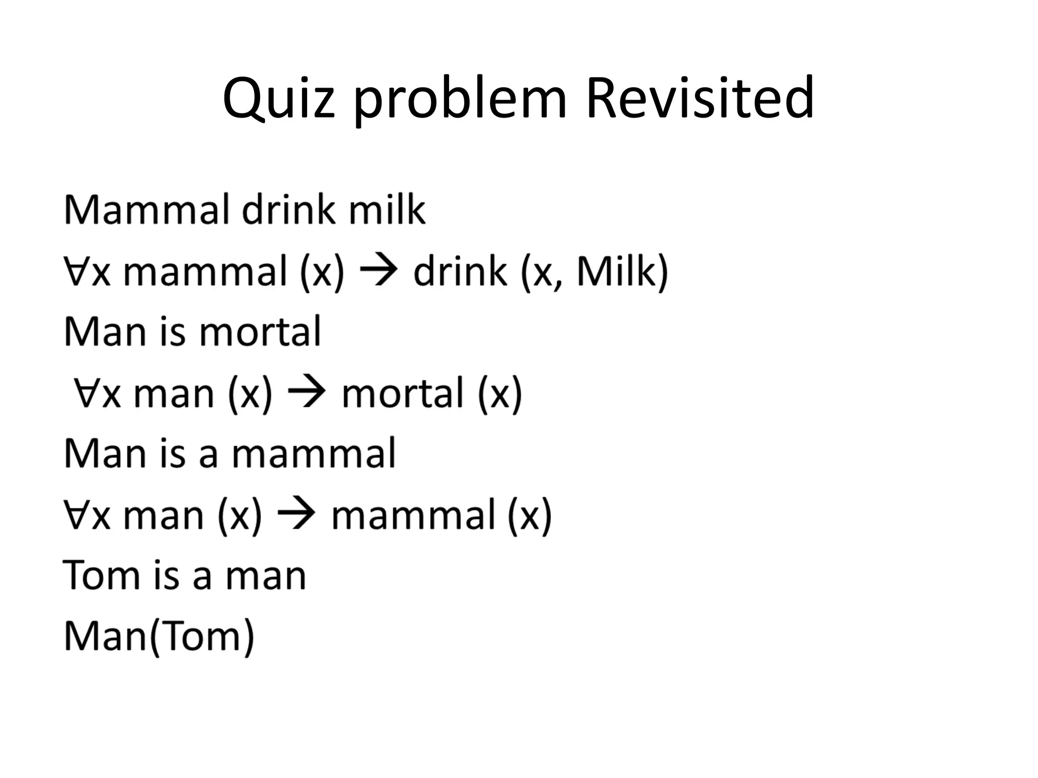 Quiz problem Revisited
 