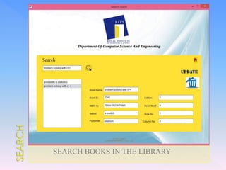 Library Problems Application Library application software | PPTX