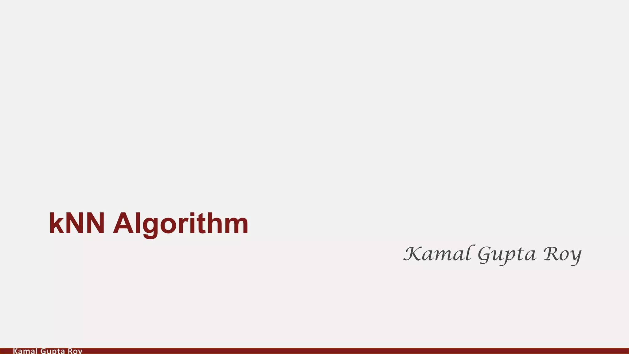 Knn Algorithm | PPT | Free Download
