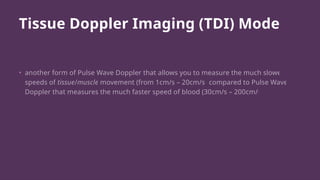 Measuring Tdi knobology - USG physics - In Acute Care Medicine | PPTX