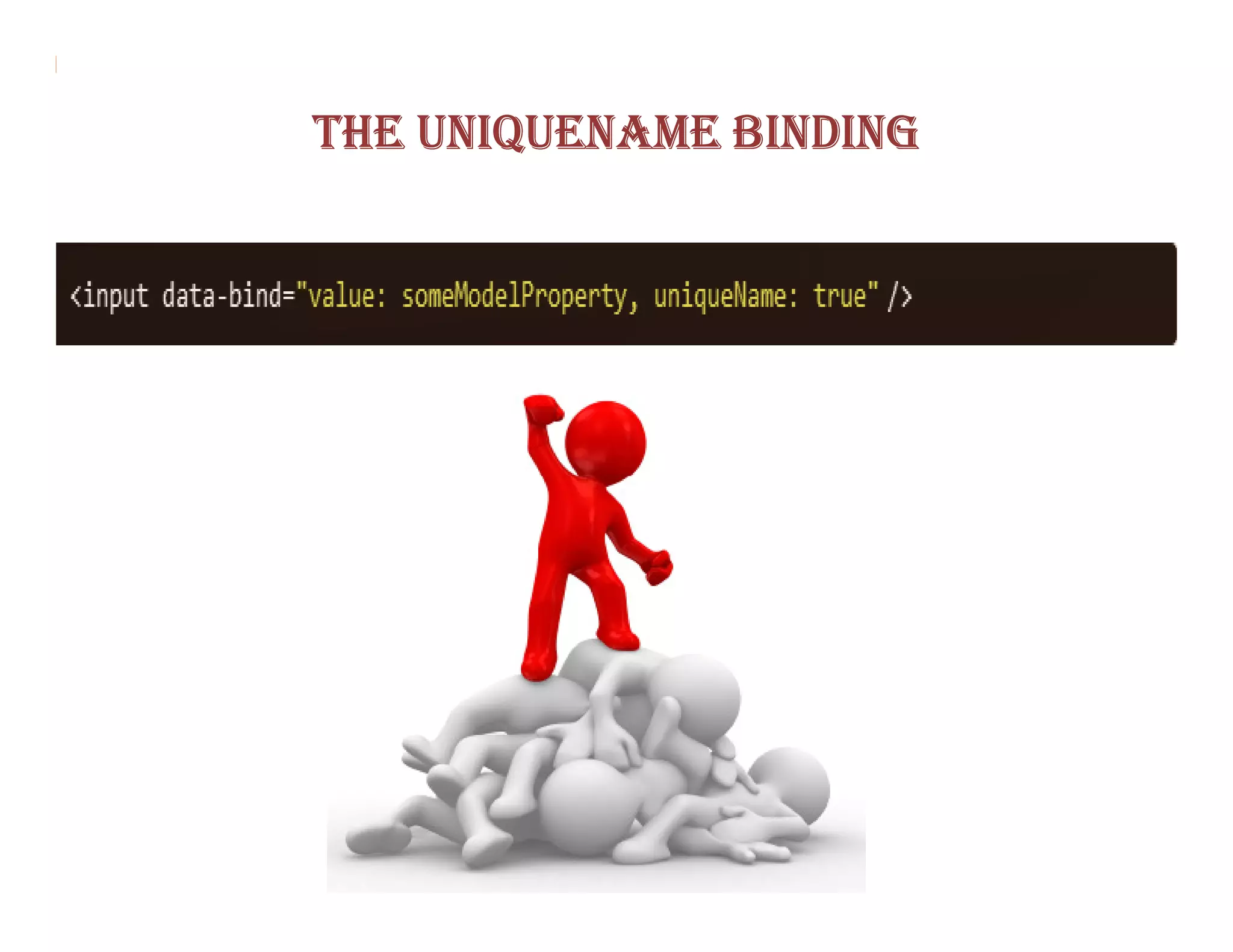 THE UNIQUENAME BINDING
 