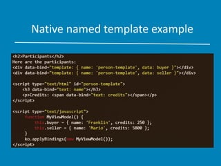 Native named template example
 