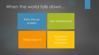 When the world falls down…
Print VM on
screen
 
