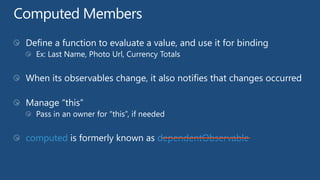 computed dependentObservable
 
