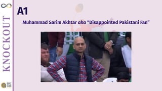 A1
Muhammad Sarim Akhtar aka “Disappointed Pakistani Fan”
 