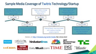 Sample Media Coverage of Twitris Technology/Startup
Details at: http://knoesis.org/amit/media [65+ since 2017]
Dec 7, 2015...