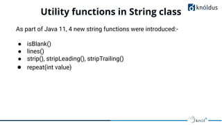 Introduction to Java 11 | PDF