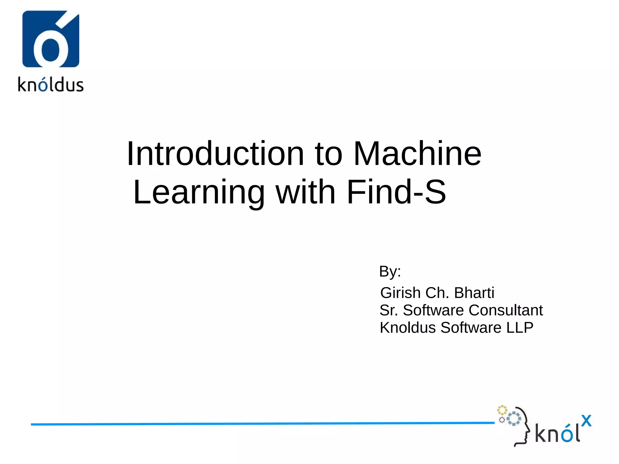 Introduction to Machine Learning with Find-S | ODP
