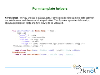 Play Template Engine Based On Scala | PPT