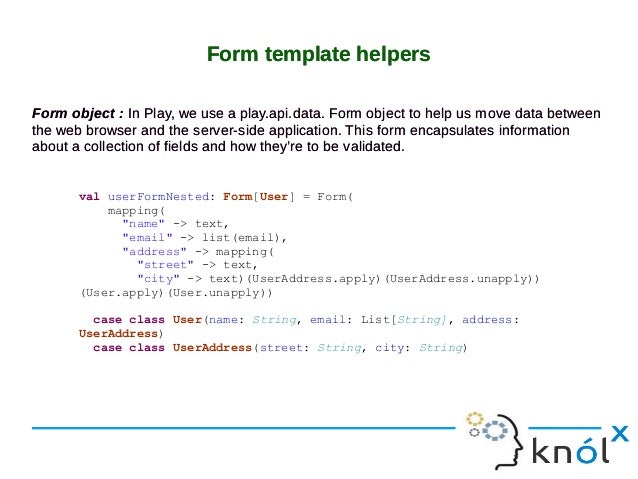 play template engine based on scala play template