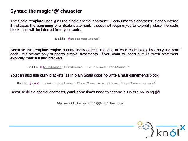 play template engine based on scala play template