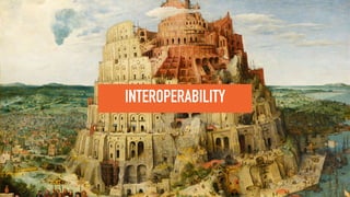 IOT EM UMA “QUENGA” DE CÔCO
conectividade para as coisas
INTEROPERABILITY
 