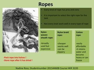 Knots and ropes | PPTX