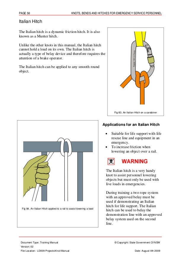 knots bends and hitches