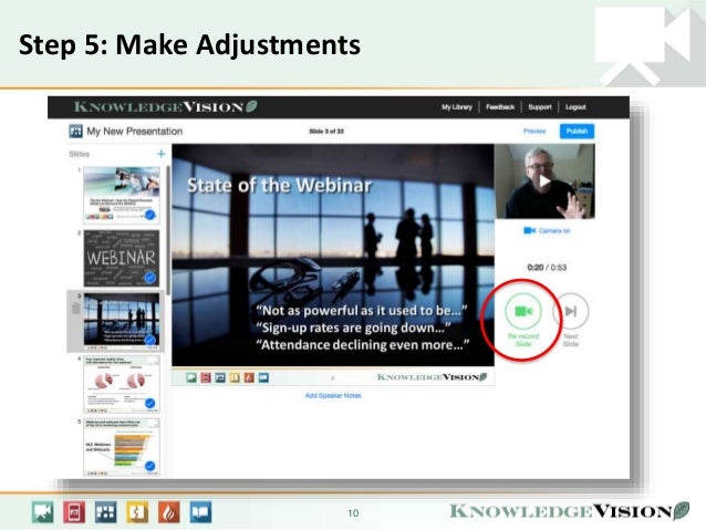 overview how to create a knovio online presentation