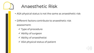 How to perform pre-anaesthetic assessment | PPTX